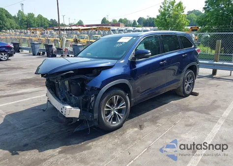 2016 Toyota Highlander Xle V6 from USA, damaged, VIN 5TDKKRFH1GS174865